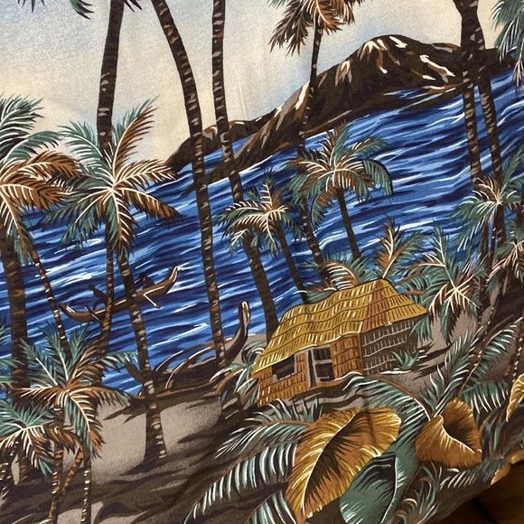 Pierre Cardin Palm Tree Button Up - Picture 4 of 6